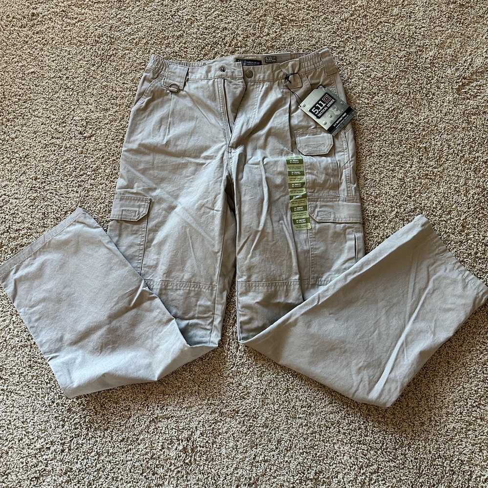 5.11 Taclite Pro Ripstop Khaki Pants, Men’s 32 waist 34 inseam
